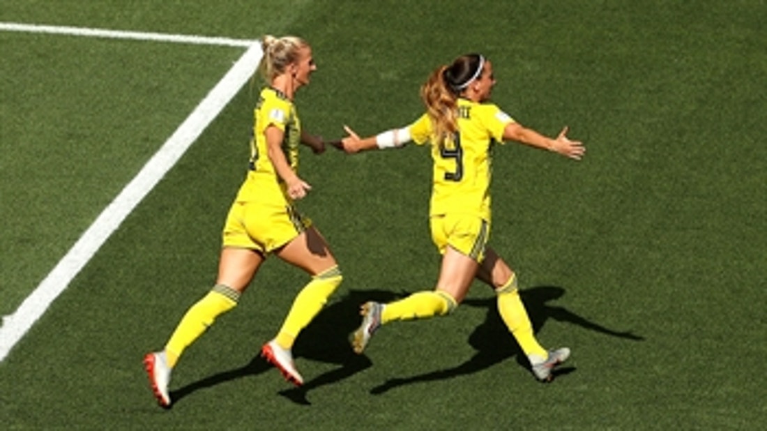 Sweden take an early lead on Kosovare Asllani's stinging goal ' 2019 FIFA Women's World Cup™