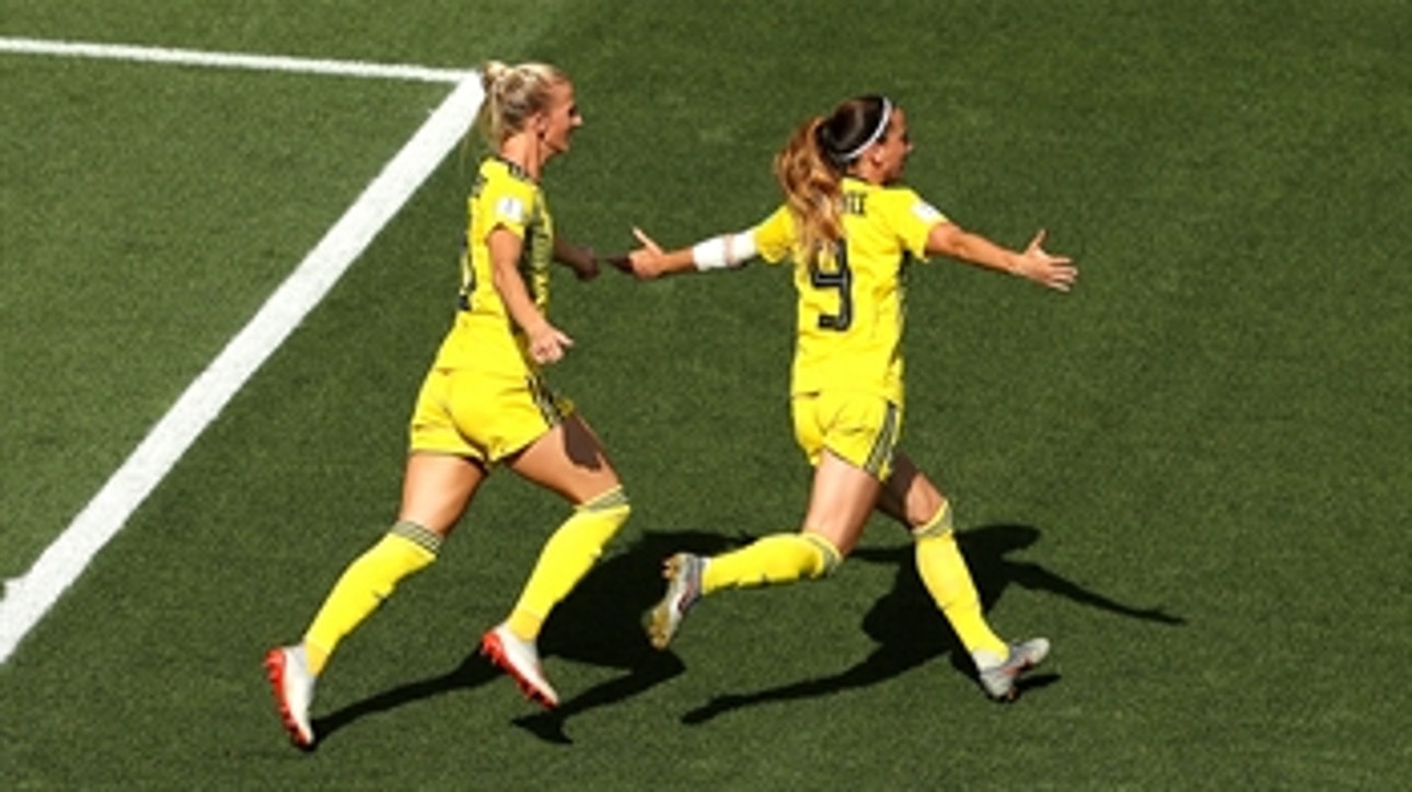 Sweden take an early lead on Kosovare Asllani's stinging goal ' 2019 FIFA Women's World Cup™