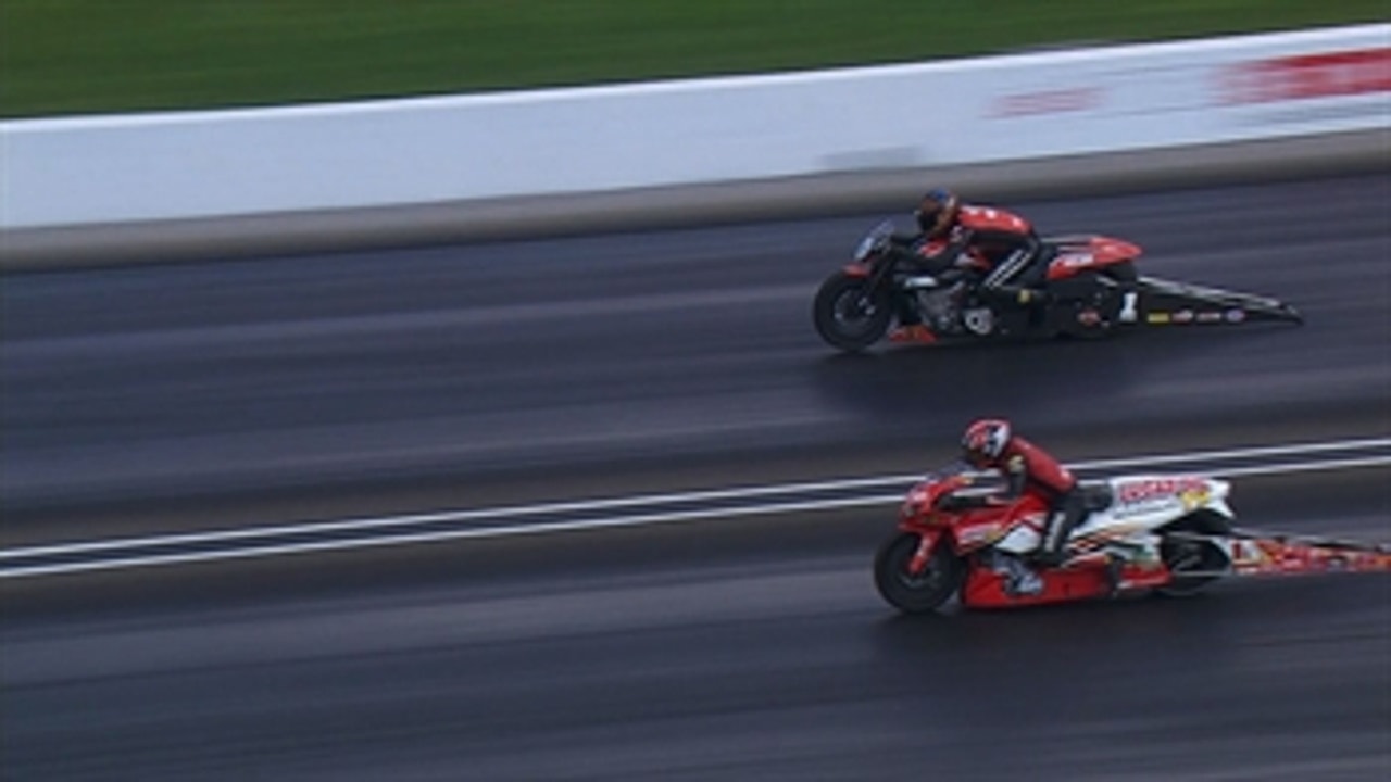 NHRA: Andrew Hines Wins Pro Stock Motorcycle Final - Indianapolis 2016