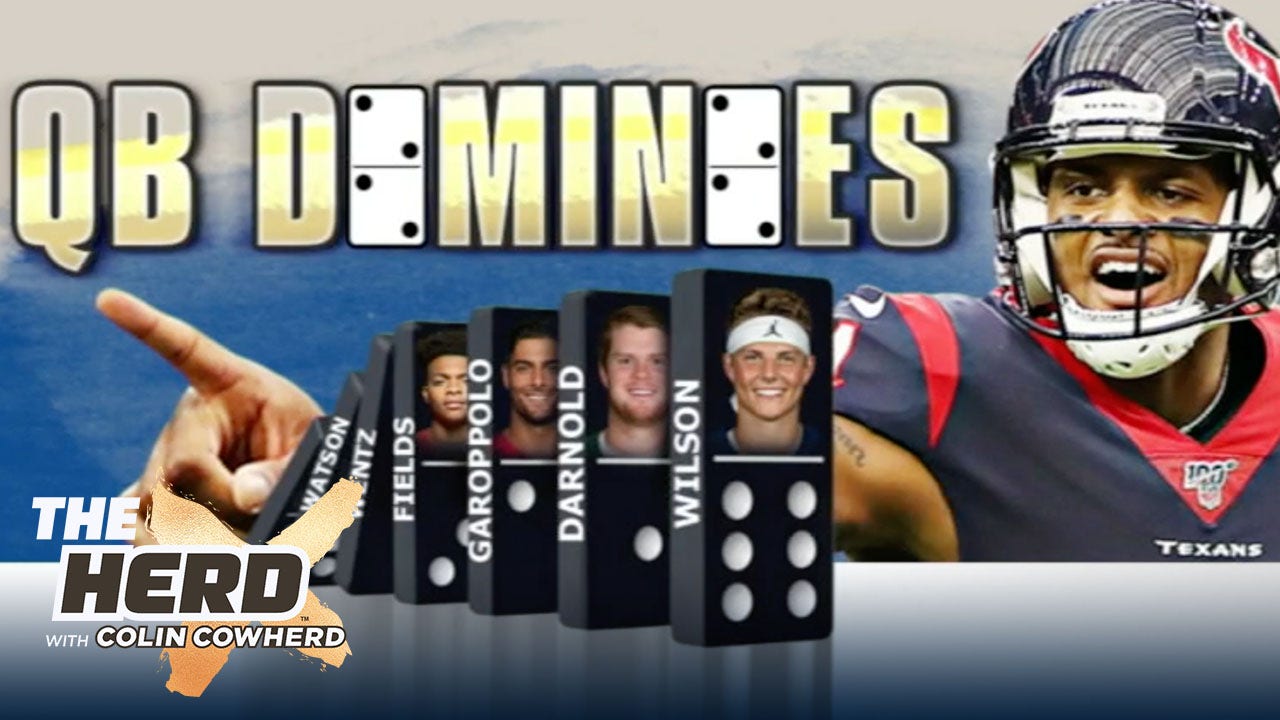 Colin Cowherd plays QB Dominoes: 'Where will quarterbacks land in offseason?' | THE HERD