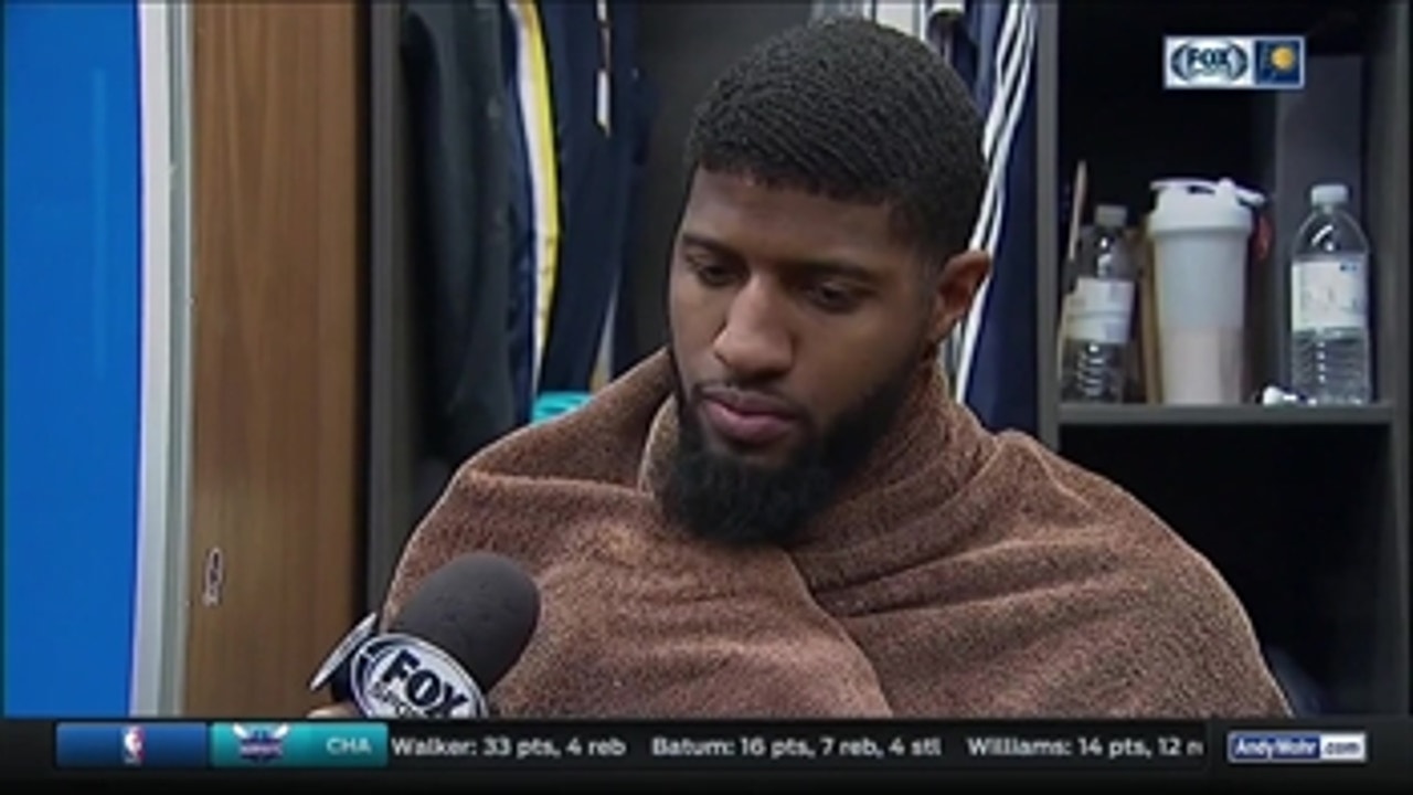 PG on Pacers' playoff push: 'One game at a time'