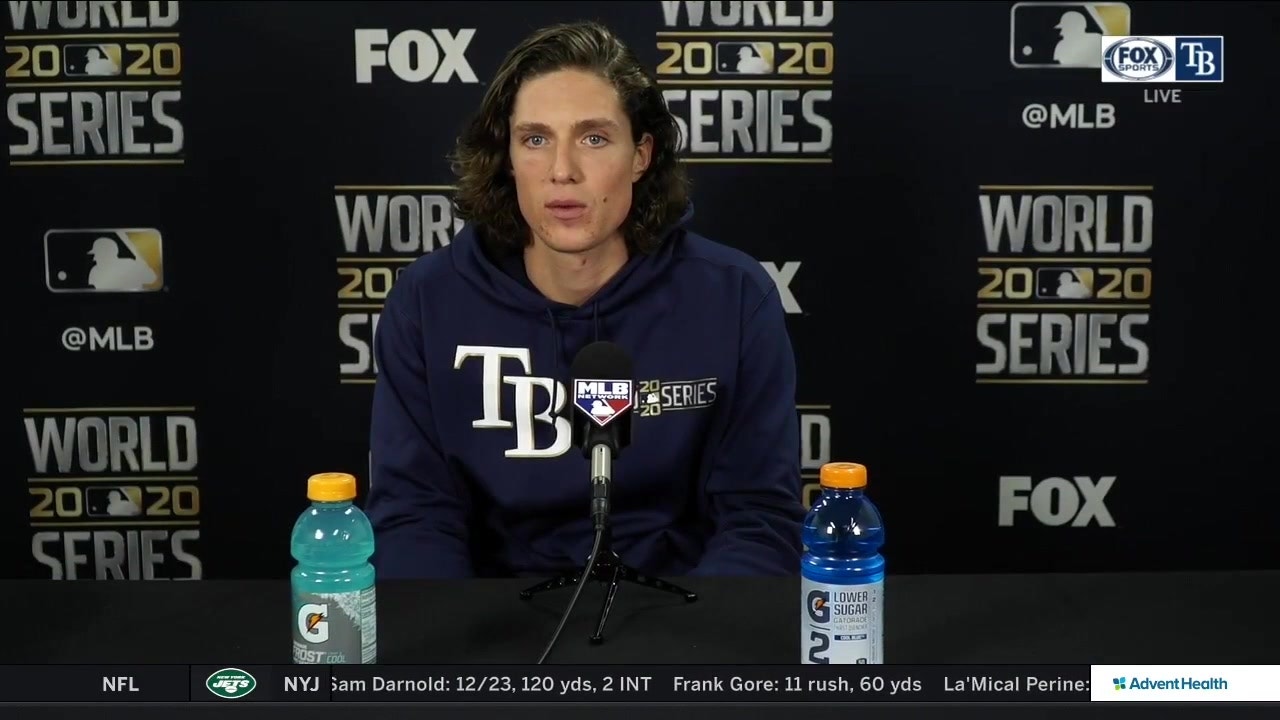 Tyler Glasnow recaps his start in Rays' loss to Dodgers in Game 5 of World Series