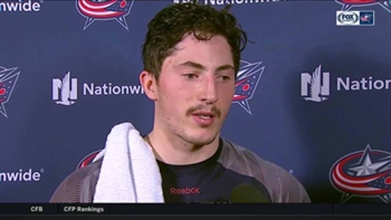 Zach Werenski regrets that Blue Jackets didn't give Elvis Merzlikins his first NHL win