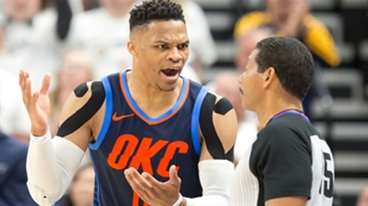 Colin Cowherd questions why Russell Westbrook can't be more mature like Donovan Mitchell