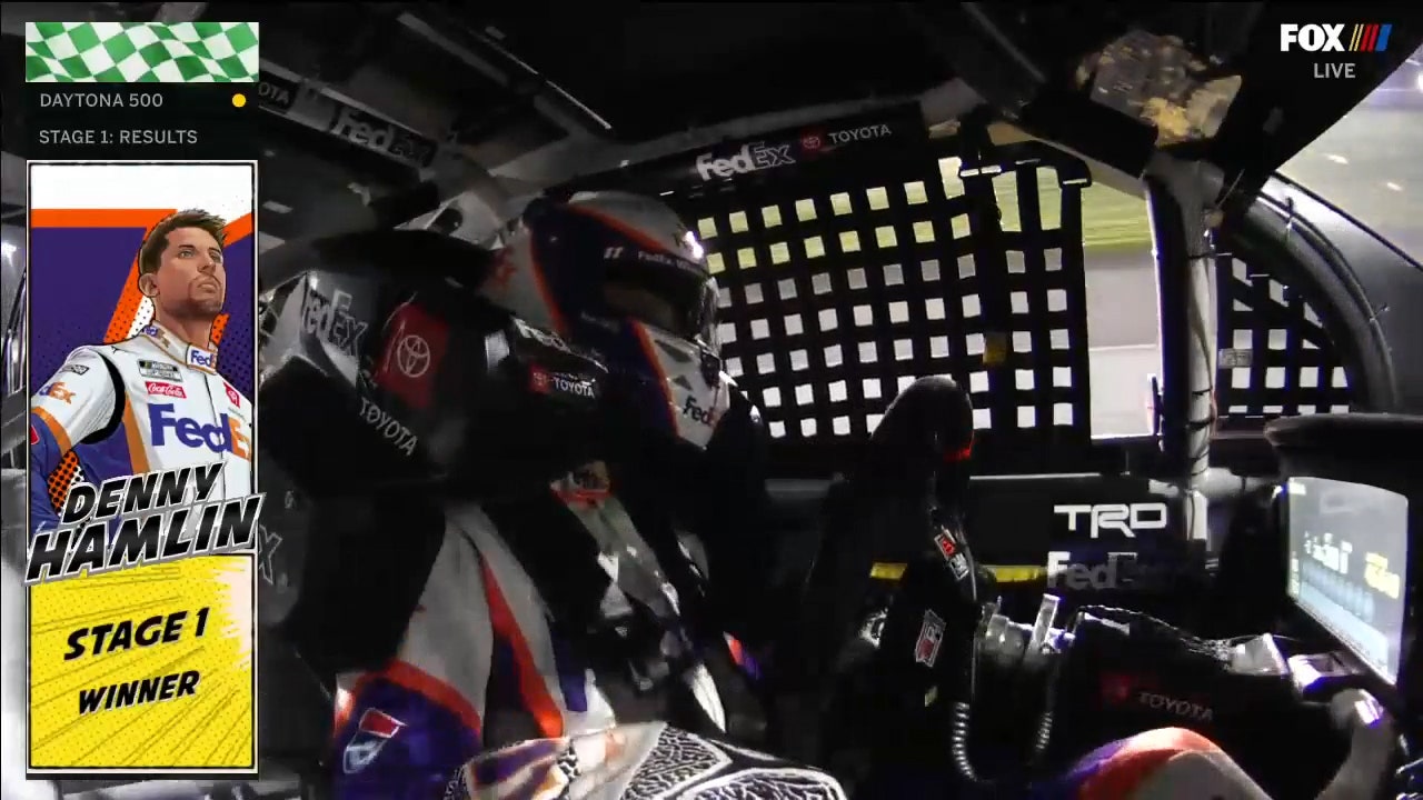 Denny Hamlin wins stage one of the 2021 Daytona 500
