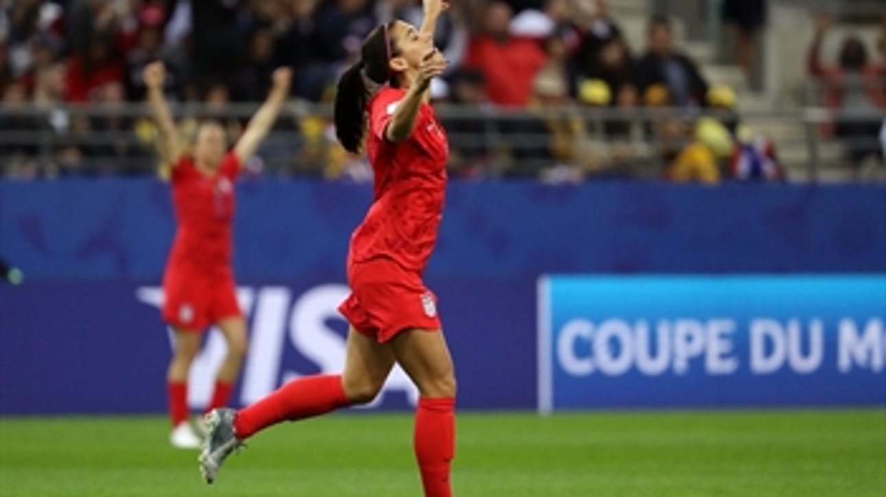 Alex Morgan crushes another goal to give the U.S. the 10-0 lead over Thailand
