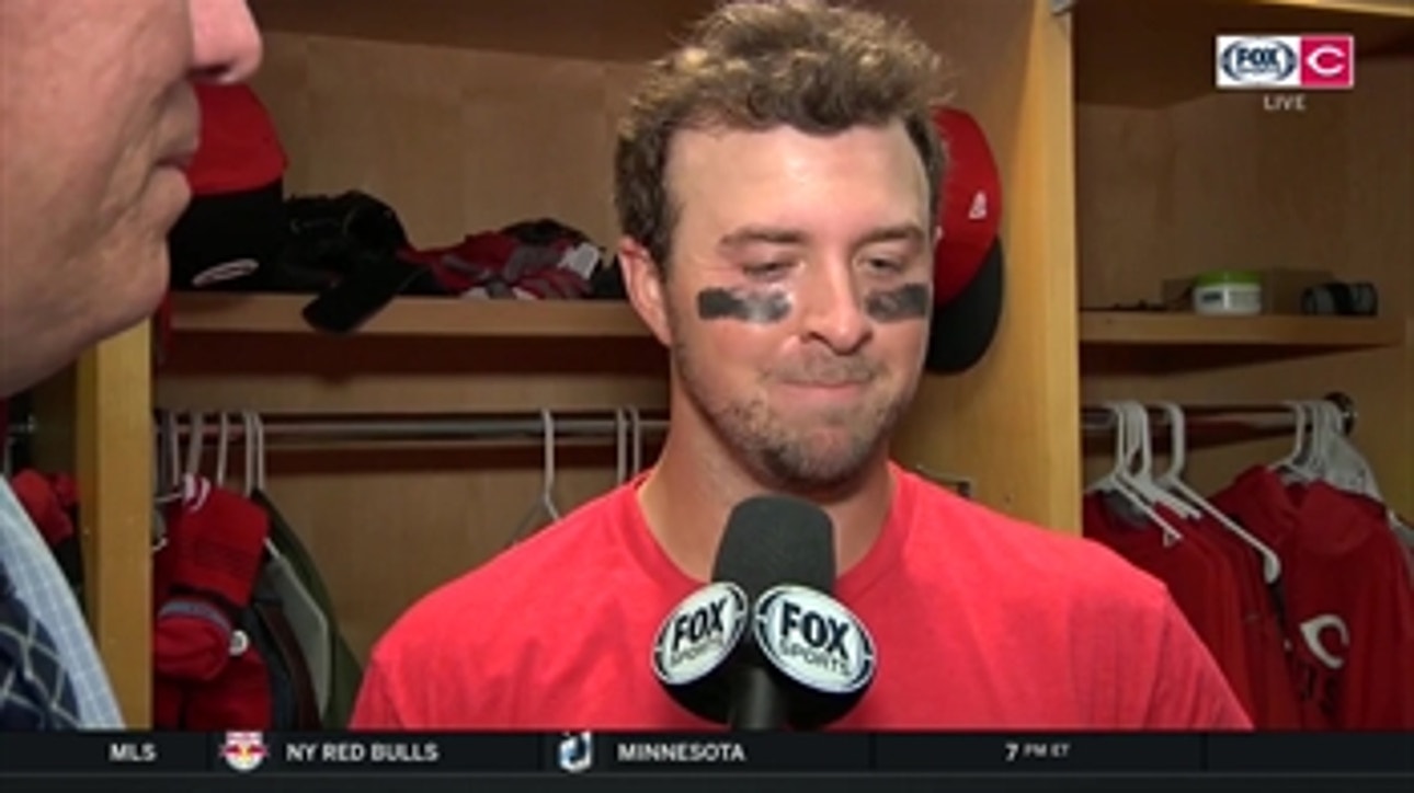 Kyle Farmer says his first home run ball is going to his father