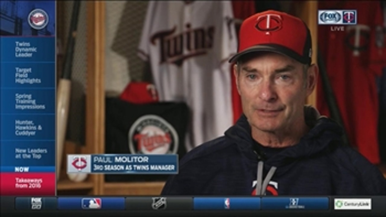 Twins manager Molitor says 2016 season still a chance to grow