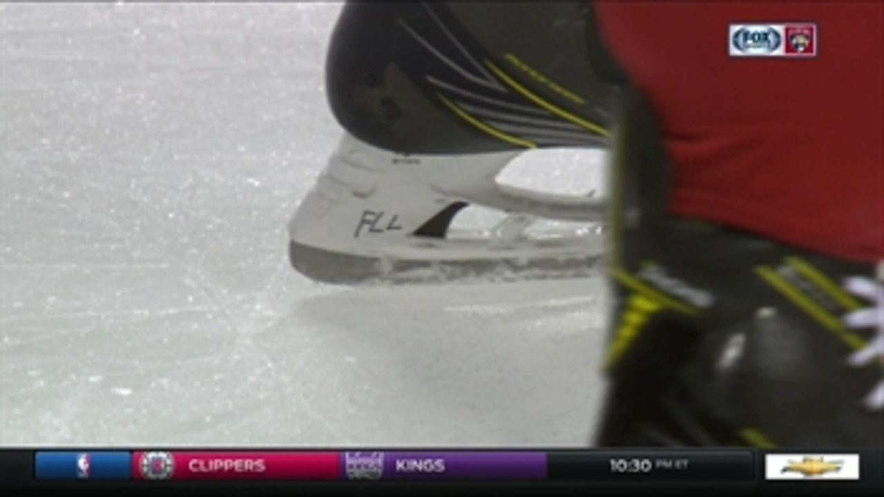 Michael Matheson pays tribute to airport shooting victims with his skates