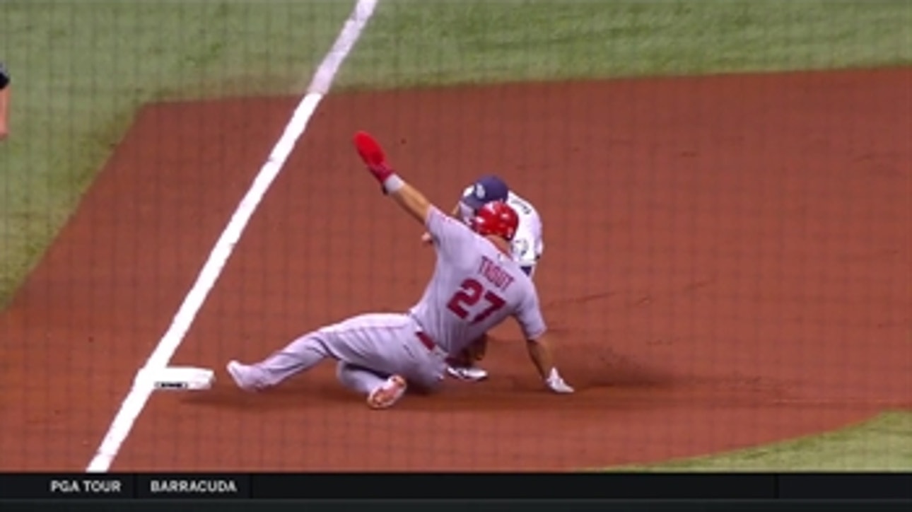 Mike Trout (wrist) out of lineup for Angels