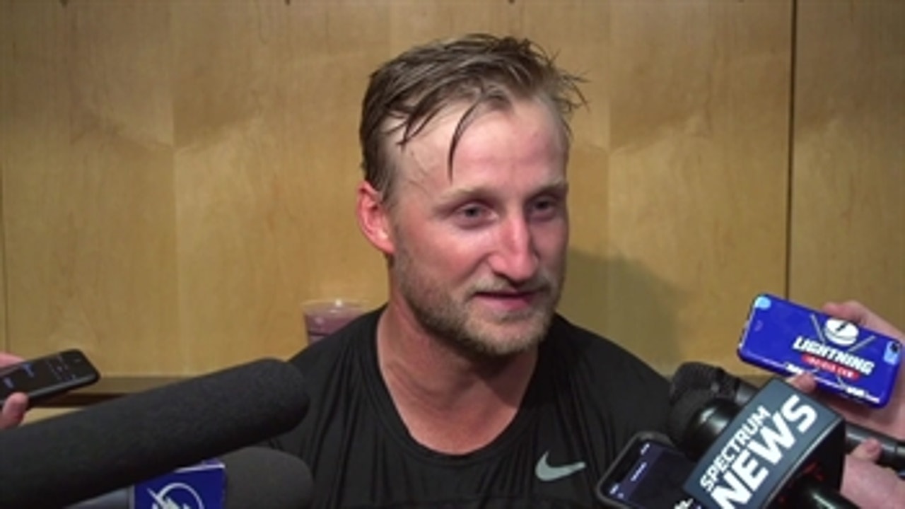 Lightning captain Steven Stamkos assesses the team's first preseason game