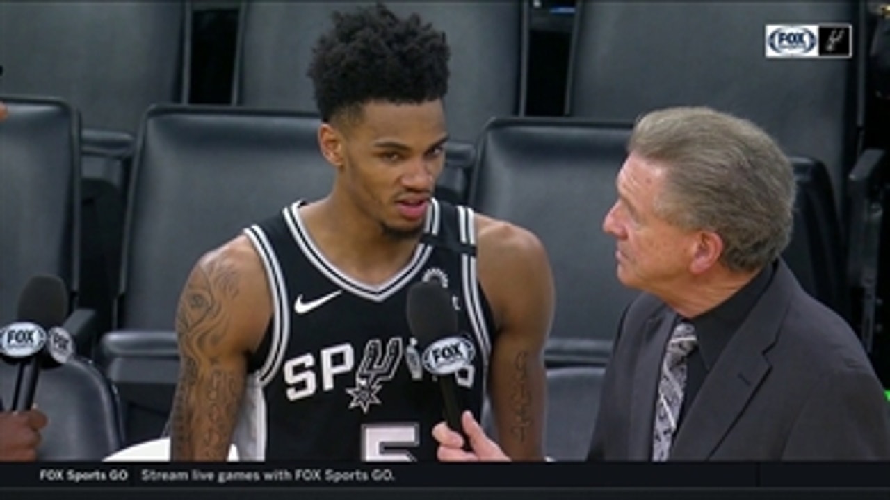 Dejounte Murray on getting a huge road win in OKC