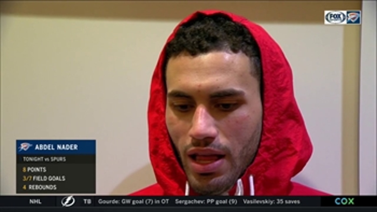 Abdel Nader on the Thunder tough loss to the Spurs