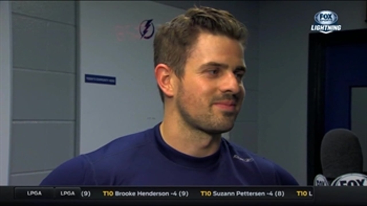 Alex Killorn says the team has been doing well lately