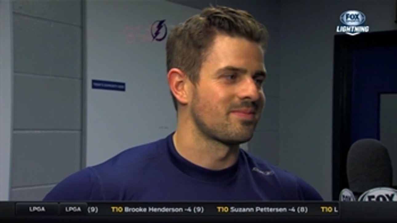 Alex Killorn says the team has been doing well lately
