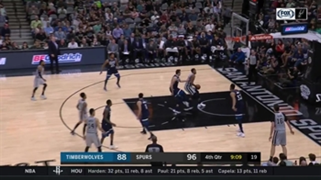 WATCH: Rudy Gay with the transition dunk in 4th vs. T-Wolves