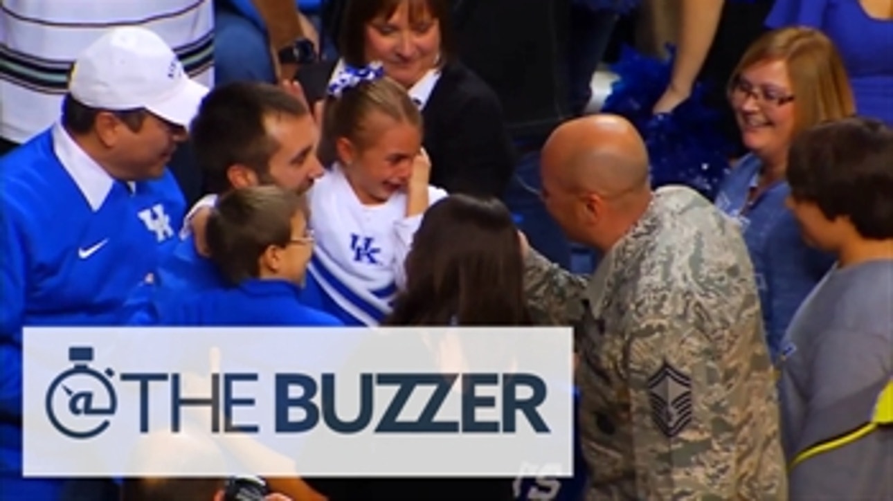 Air Force sergeant surprises family at Kentucky basketball game