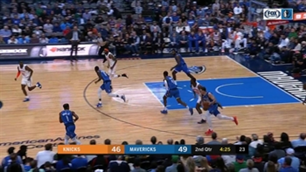 HIGHLIGHTS: Luka Doncic finds Finney-Smith for the Ally-Oop ' NY Knicks at Dallas Mavericks