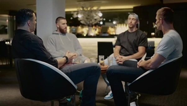 Travis Kelce and George Kittle join Tony Gonzalez and Rob Gronkowski for a tight end only chat
