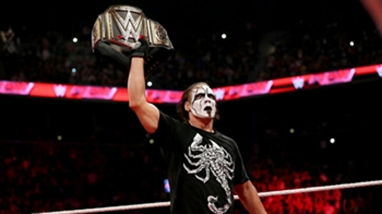 Sting spoils the reveal of Seth Rollins' statue: Raw, August 24, 2015