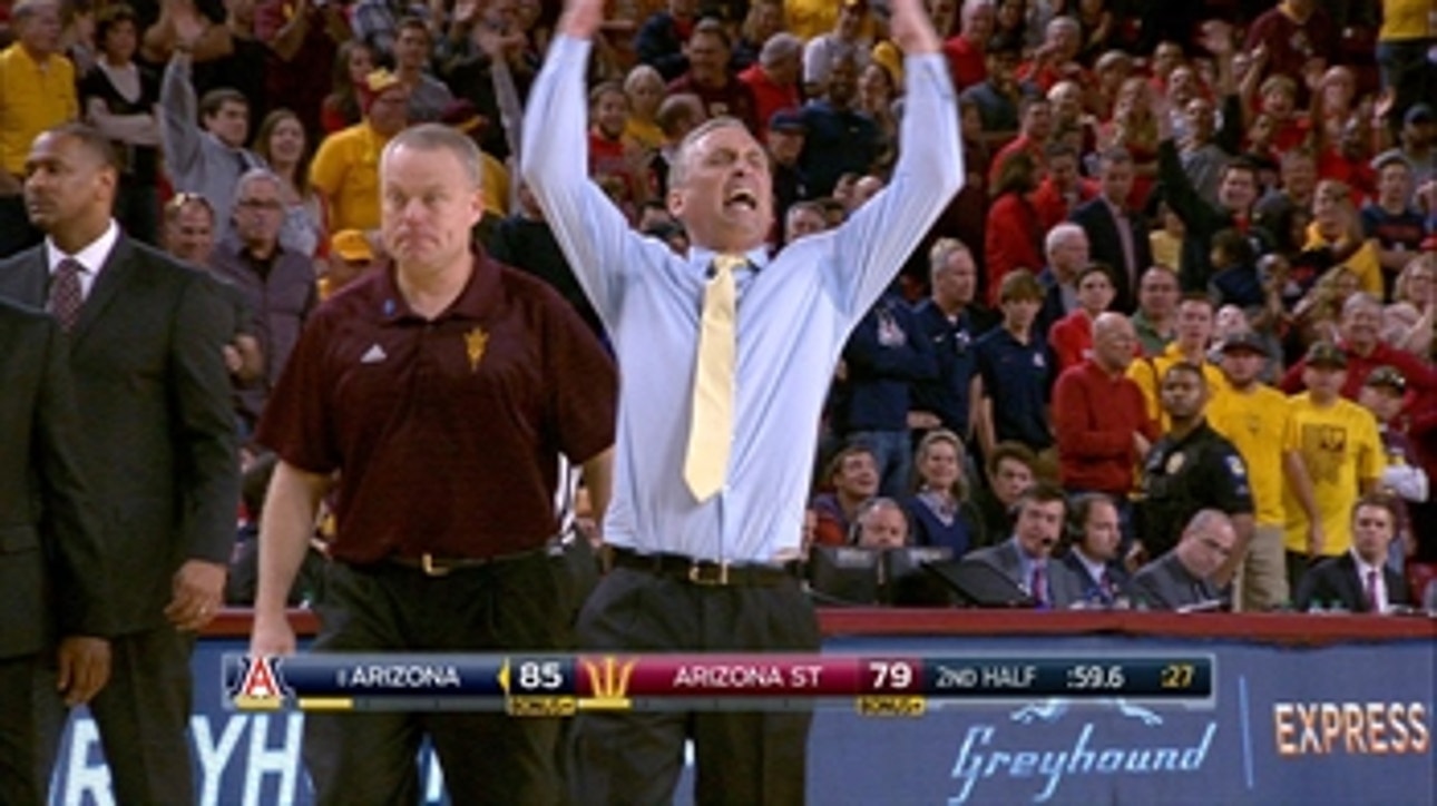 Arizona State Head Coach Bobby Hurley loses his mind and is ejected in loss to Arizona