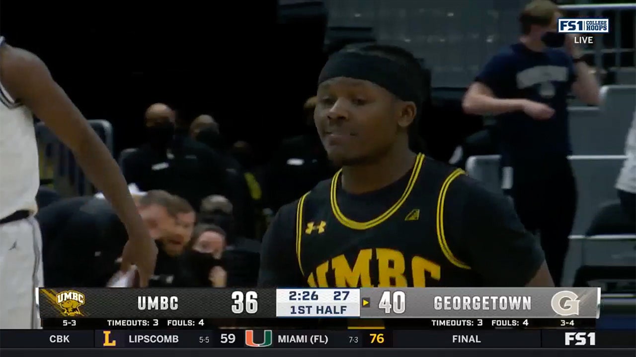 Darnell Rogers shows off his heart and hustle as UMBC keep it close