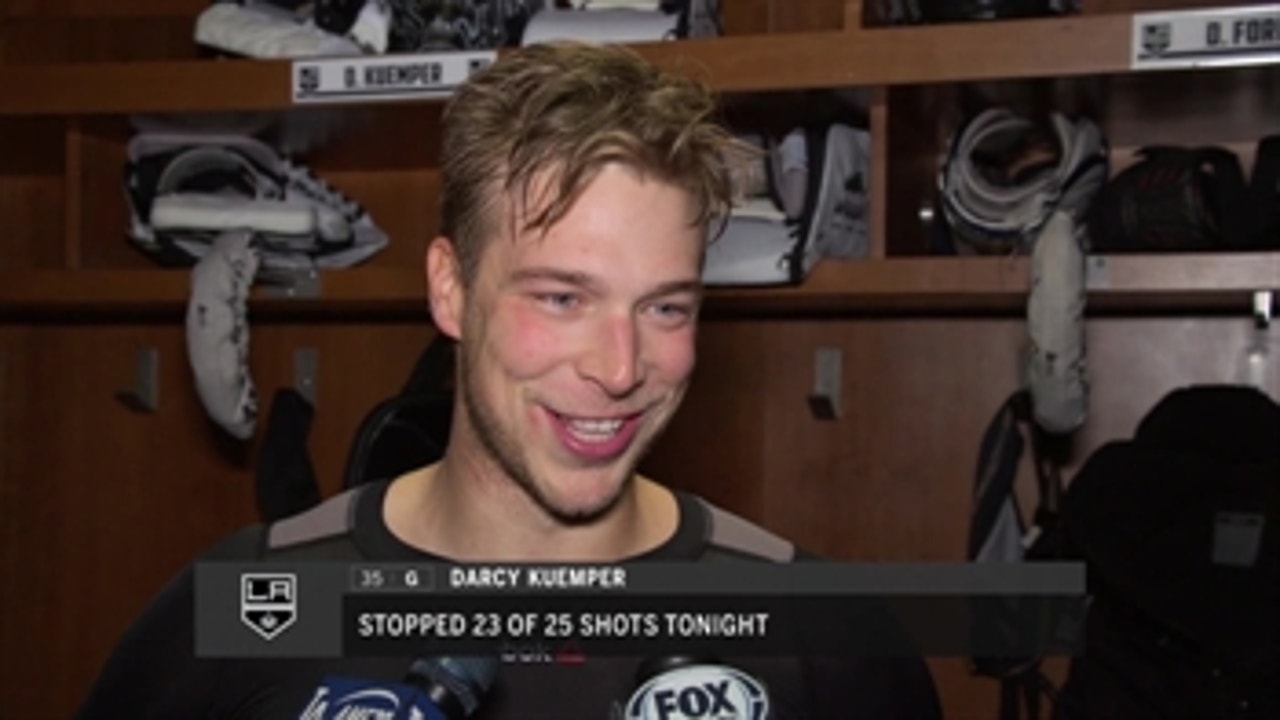 Darcy Kuemper on his debut with the Kings
