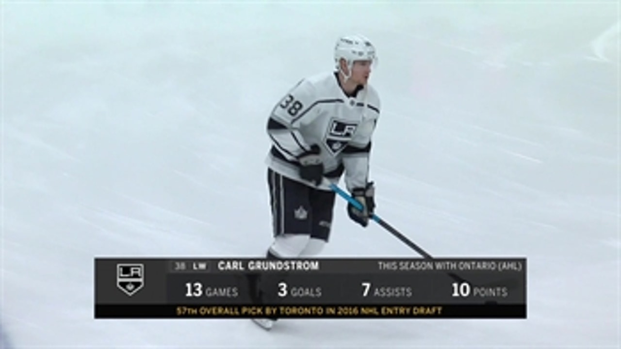Carl Grundstrom makes his NHL debut