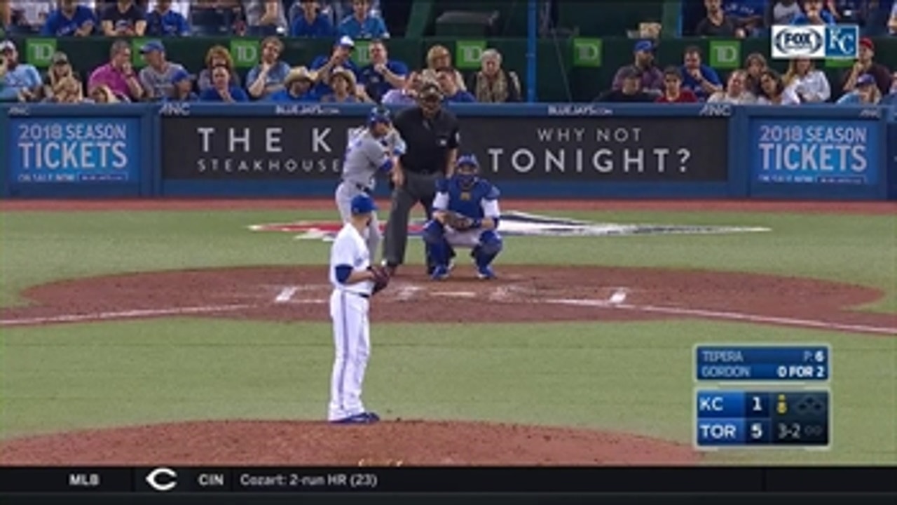 WATCH: Alex Gordon hits a historic homer in Royals' loss to Blue Jays