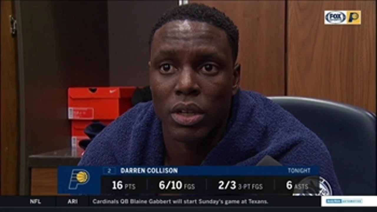Darren Collison: 'We didn't give in' against Pistons