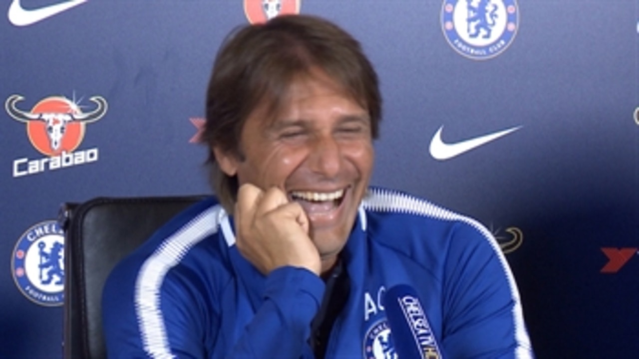Antonio Conte laughs uncontrollably about Diego Costa's 'criminal' comments