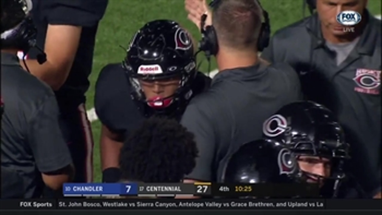 Week 0: Octavio Cortes plows through weak tackles for Centennial touchdown
