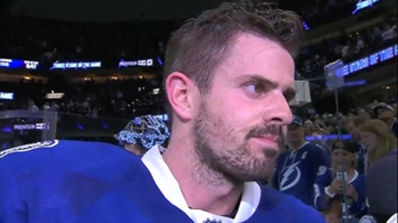 Lightning's Alex Killorn reacts to his game-winning goal in Game 5