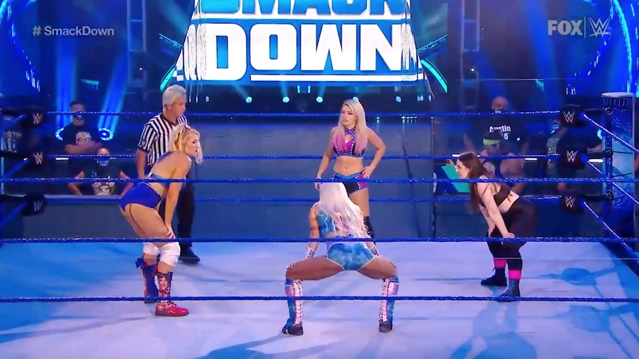 Bliss, Brooke, Evans, and Nikki Cross battle for a shot at the SmackDown Women's title