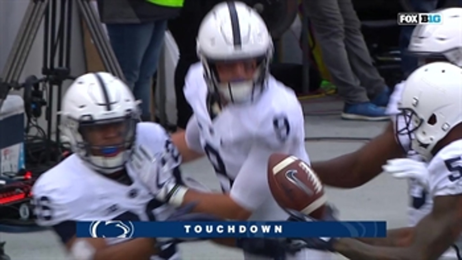 Saquon Barkley cuts through the Buckeyes' defense for a 37-yard TD