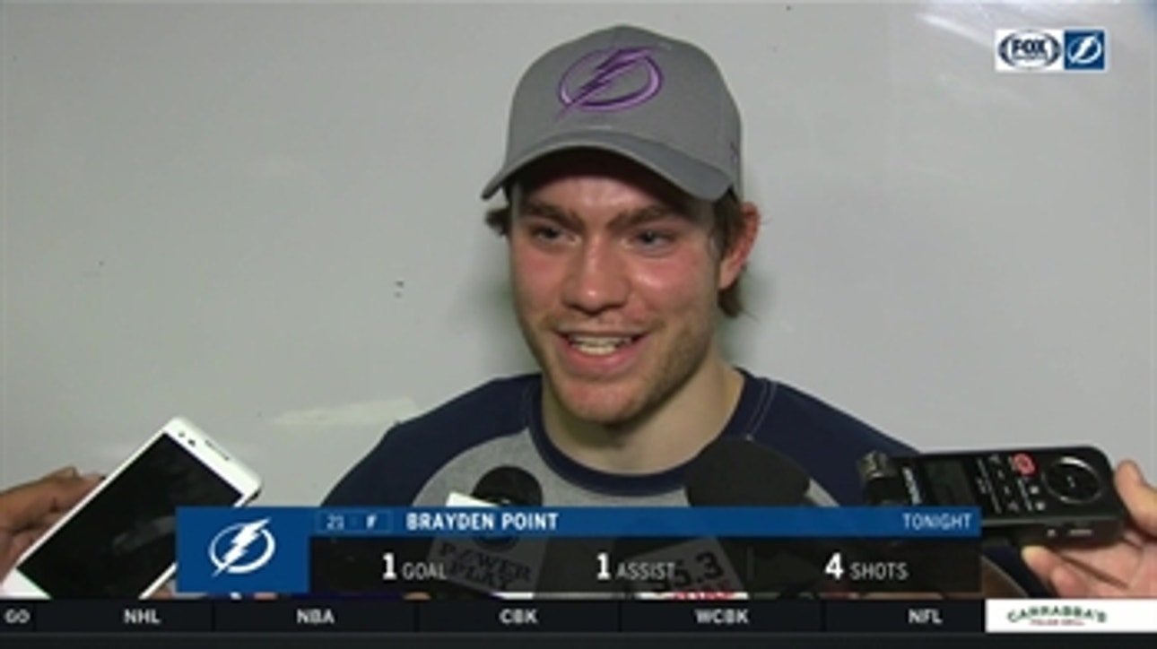 Brayden Point on Lightning pressing too much, OT win over Senators