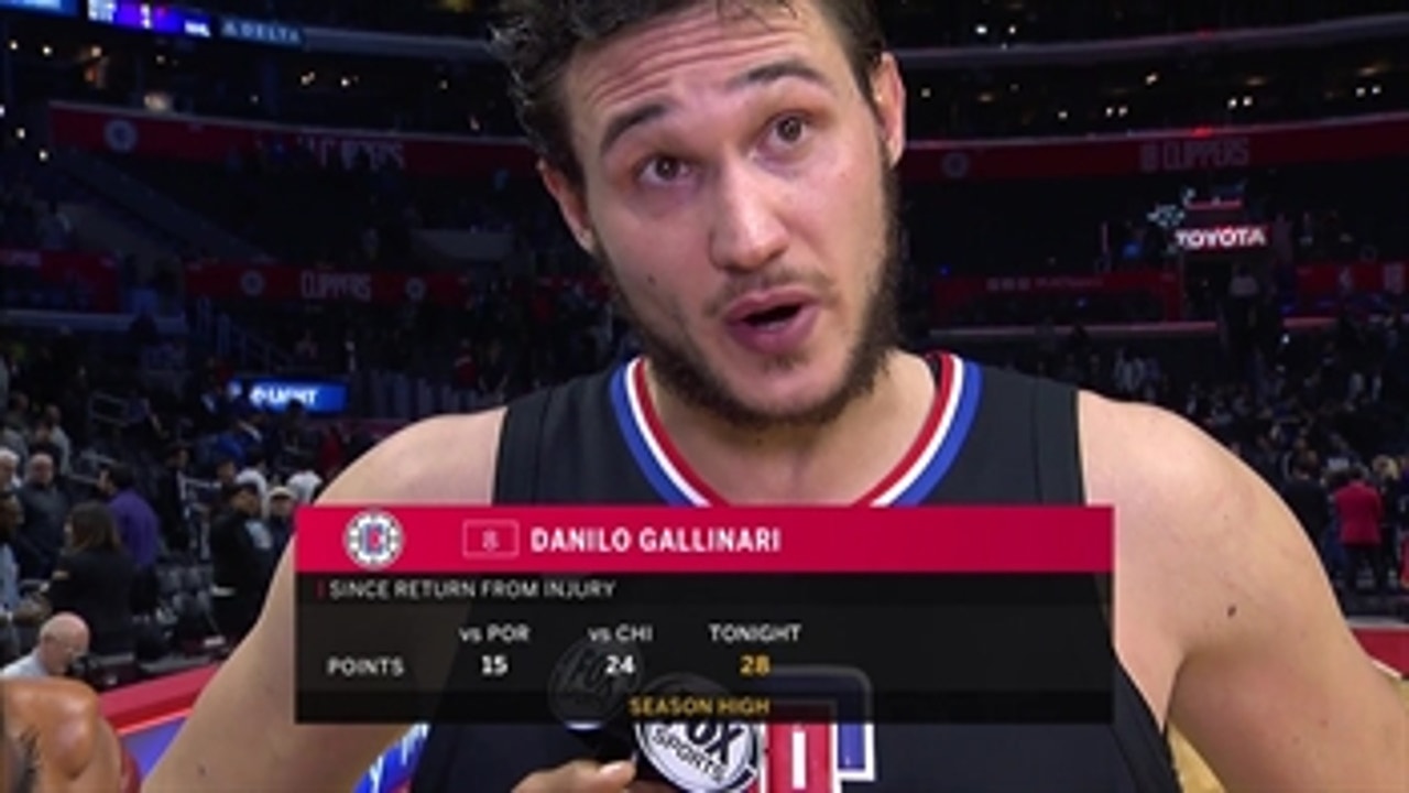 Clippers' Gallinari drops season high 28 points in win over Mavs