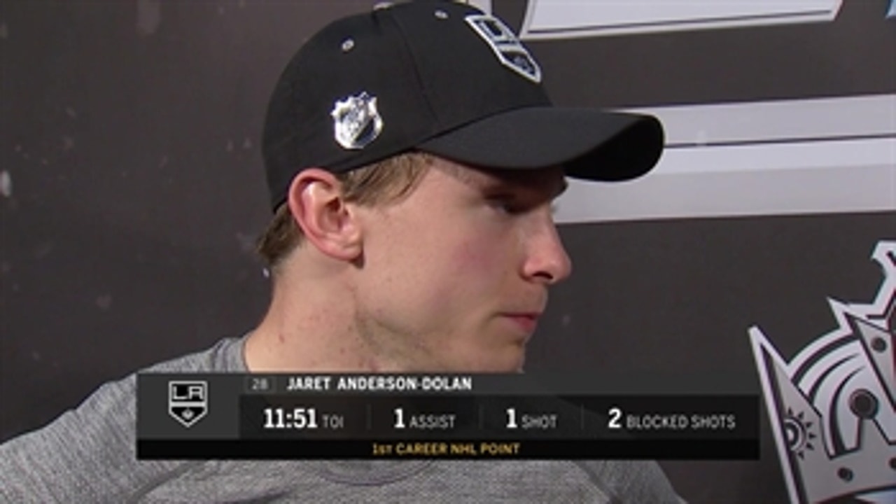 Jaret Anderson-Dolan records first-career NHL point with LA Kings