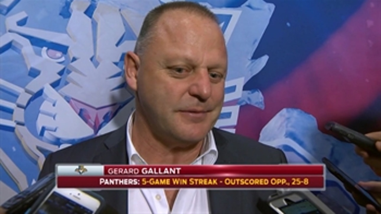 Panthers coach Gerard Gallant: 'We skated real well tonight'