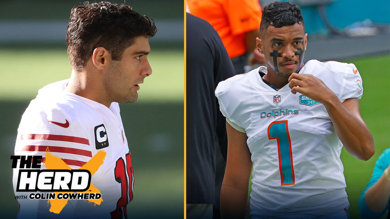 Colin reacts to breaking news that Dolphins trade 3rd overall pick to 49ers | THE HERD