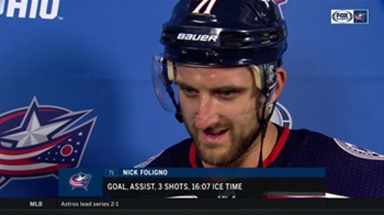 Nick Foligno is proud that high-character Blue Jackets didn't crumble late vs. Sabres