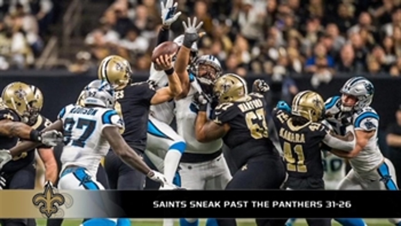 Saints sneak past Panthers in wild card round