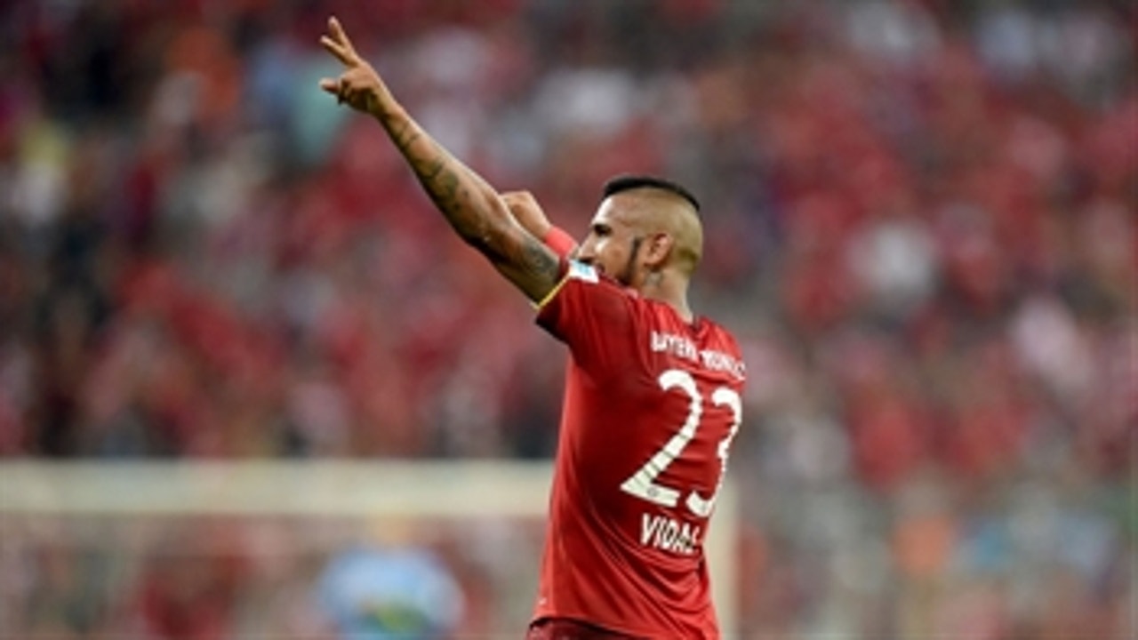 Vidal's thunderous strike puts Bayern up 1-0 over Darmstadt - 2015-16 Bundesliga Highlights