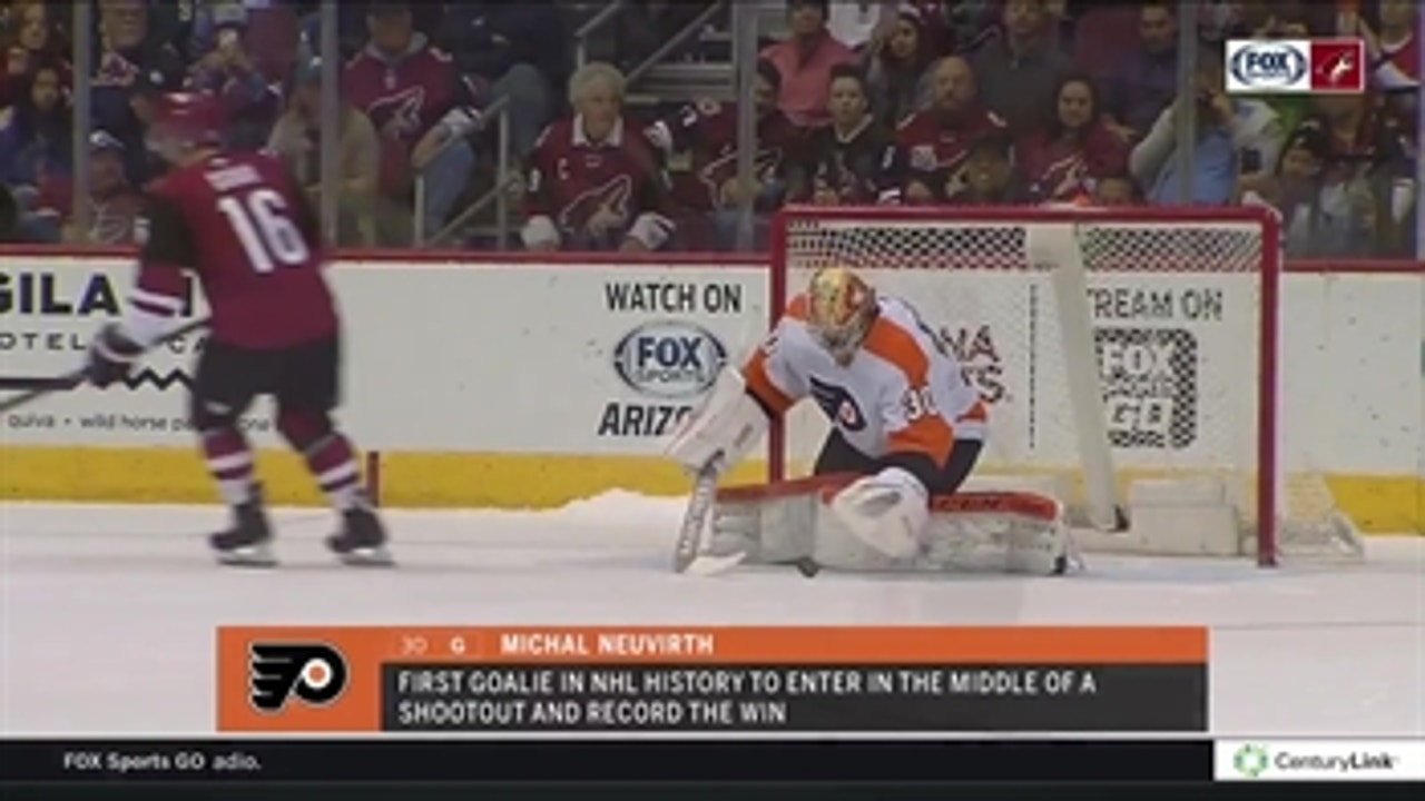 Coyotes turned away by Flyers' backup goalie Neuvirth