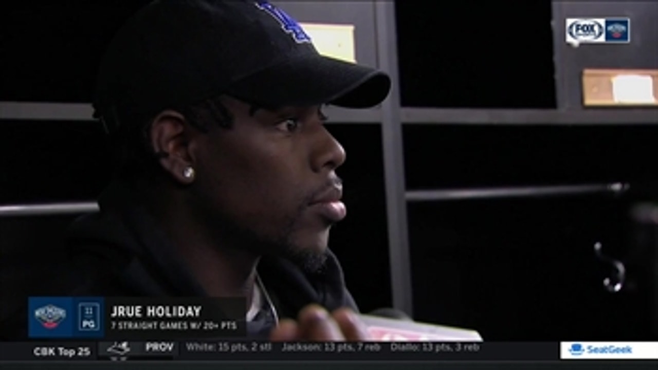 Jrue Holiday: 'We're in a groove'
