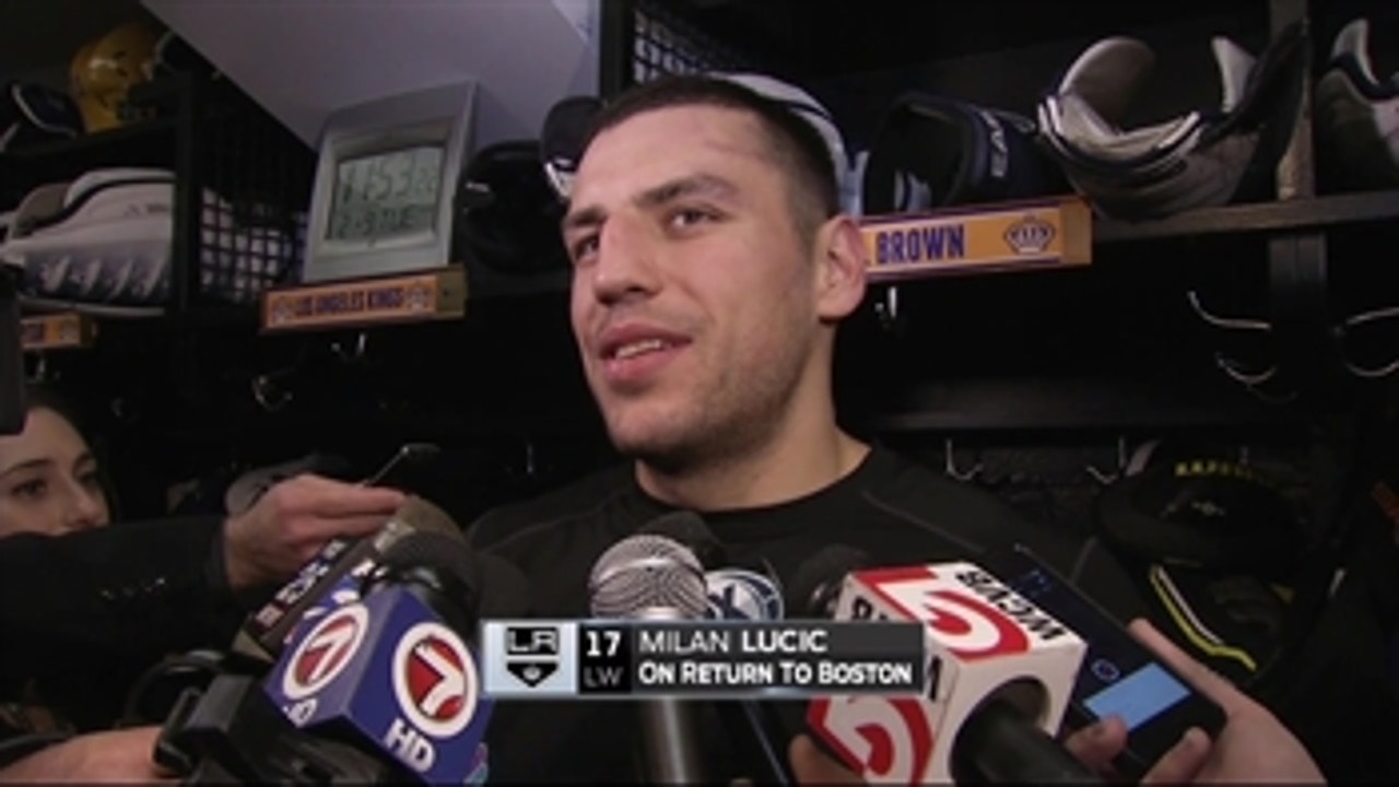 Milan Lucic on what to expect from his return to Boston