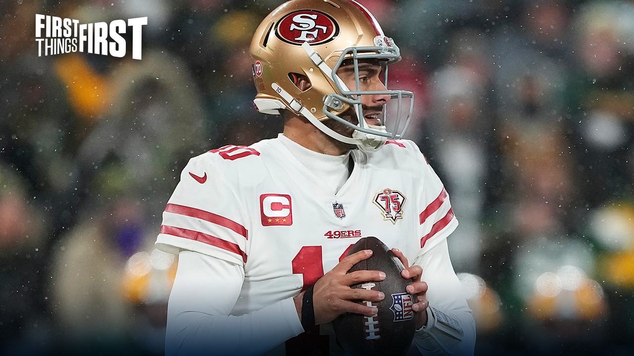 Nick Wright: Jimmy G has NEVER been the reason the 49ers have won a playoff game I FIRST THINGS FIRST
