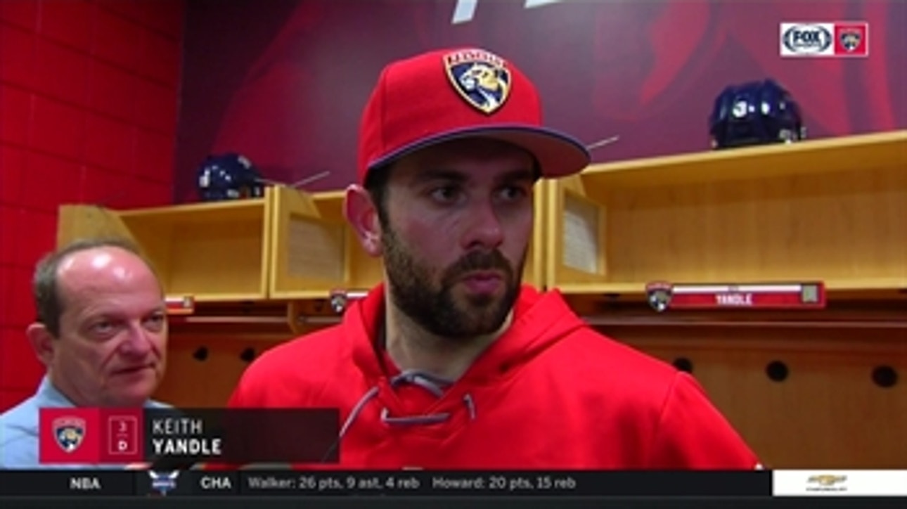 Panther's Keith Yandle: Losses like tonight are hard to swallow