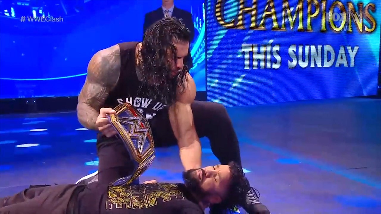 Roman Reigns beats down Jey Uso after passionate speech