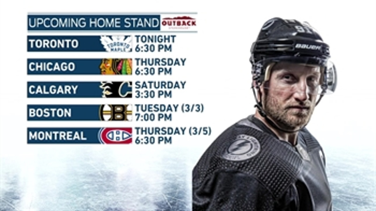 Lightning kick off homestand with matchup against Maple Leafs